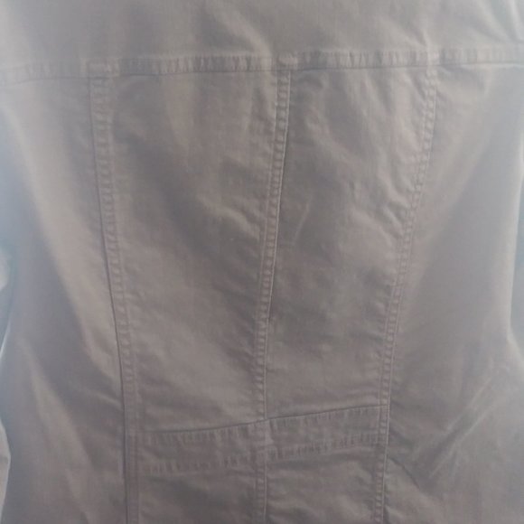 Style & Co Brown Cotton Jacket - Size Large - Picture 5 of 5